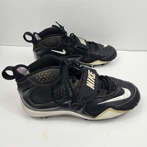 Nike Merciless Shark Black White Football Cleats Shoes 349035-011 Men's Size 8 - Picture 4 of 8